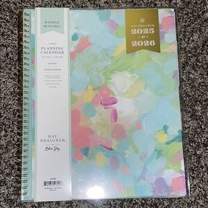 Blue Sky Day Designer Planner - Colorful Abstract Design